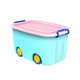 百家好世儿童收纳箱带轮塑料玩具整理整理箱bjhs1-0453