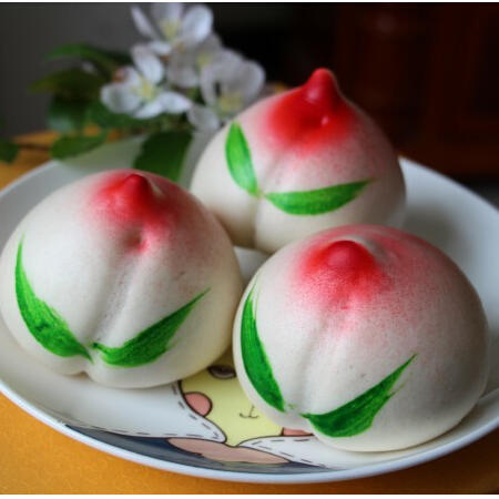 温州寿桃年糕图片